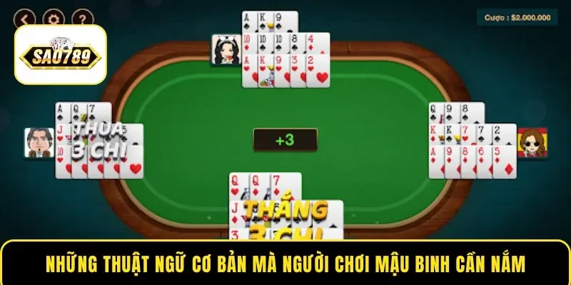 Những thuật ngữ cơ bản mà người chơi Mậu Binh cần nắm